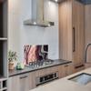MuchoWow Kitchen Backsplash 100 x 50 cm Marble Pink Gold Glitter view 3