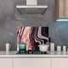 MuchoWow Kitchen Backsplash 100 x 50 cm Marble Pink Gold Glitter view 4