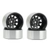 Uinfhyknd 4-Piece 1.9-Inch Deep-Dish Metal Beadlock Wheels for 1/10 RC Crawlers view 1
