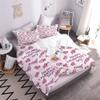 TiaoTian Pink Heart 3D Duvet Cover Set, 200 x 200 cm view 3