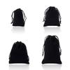 Bestewelry 80-Piece Red Velvet Drawstring Pouches, Rectangular, for Jewelry, Gifts and Storage, Black, Polyamide view 2