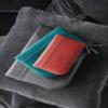 Rhodia 116536C Rhodiarama Zip Pouch, Italian Faux Leather, Small (11 x 17 cm), Turquoise, 1 Piece view 2
