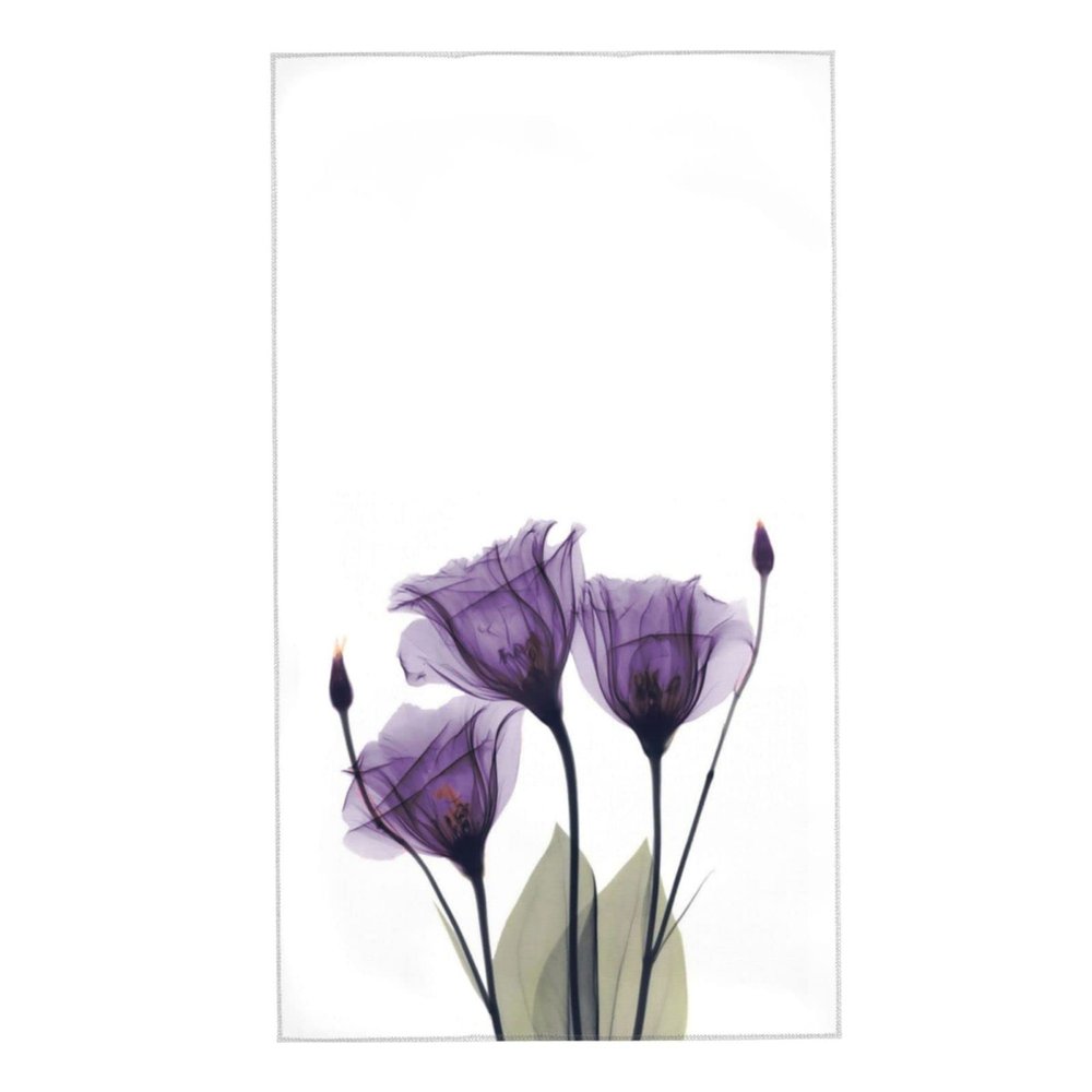 AOOEDM Lavender Purple Hope Flowers Soft, Absorbent Guest Towels, 27.5 x 16 in