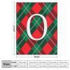 Yelolyio Buffalo Plaid Initial O Throw Blanket, 102 x 127 cm view 2