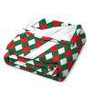 Buffalo Plaid Monogram Initial Z Flannel Throw Blanket view 3