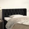 vidaXL Wingback Headboard Black 93x16x78/88 cm Velvet view 2