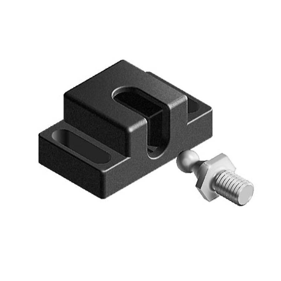Lightweight Ball Catch, with M8x12 Retaining Screw, 13 mm Wrench Size, Stainless Steel