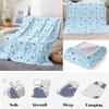 Chickwin Cozy Plush Blanket, Soft Floral Flannel Throw, Warm Microfiber Sofa, Couch or Bed Blanket, 130 x 150 cm, Blueberry view 4