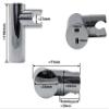 AERZETIX C62392 Swivel Wall-Mounted Shower Holder, 102 mm view 3