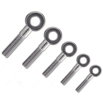 irsa24 25-Piece Eye Bolts, Form B, DIN 444, M12 x 75 mm, Stainless Steel A4