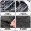 Large Round Faux Fur Bean Bag Chair Cover view 3