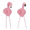 Set of 4 Small Pink Flamingo Garden Statues view 4