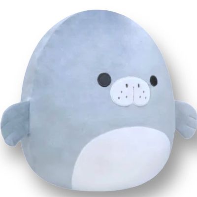 Squishmallows 17.8 cm Matte Gray Manatee Plush Toy