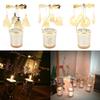 Blumenfee Tealight Carousel Lantern, Gold Glass Tealight Holder, Rotating Iron Candle Holder view 3