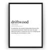 Ara Step Words Definition Art Poster Prints 4 (Driftwood Definition Print, 297 x 420 mm) view 1