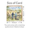 Hunts England 40th Birthday Card for Godson – Haymaking view 4