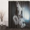 BOVZOX Abstract Smoke Shower Curtain 180 x 180 cm view 3