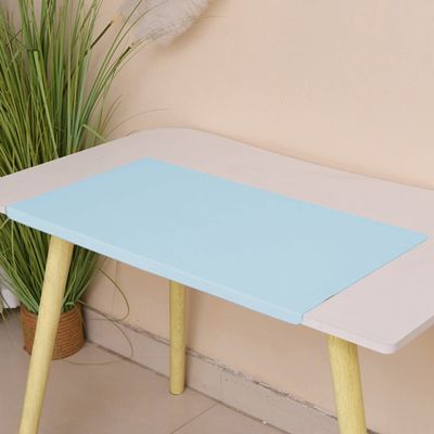 Waterproof Desk Mat with Securing Lip, Extended Mouse Pad, 120 x 60 cm, Blue