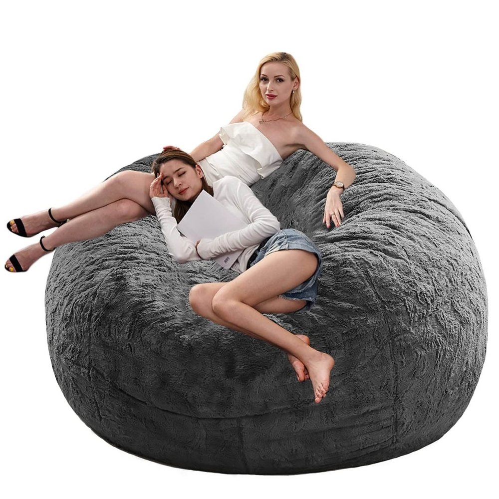 Bean Bag Chair Cover, No Filler, Oversized Lazy Sofa Lounger