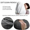 Durable Faux-Fur Bean Bag Cover, 5/6/7 ft, Washable, No Filler view 2