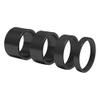 4-Piece 5/10/15/20 mm Alloy Headset Spacer Set, 28.6 mm, Black view 1