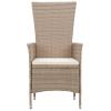Tidyard 3-Piece Garden Dining Set for 2, Beige PE Rattan view 3