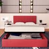 Baldiflex Dublin Fabric Single Bed with Storage, Red view 2