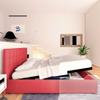 Baldiflex Dublin Fabric Single Bed with Storage, Red view 4