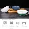 BOSUGE Small Ceramic Soup Bowl with Handle, 250 ml/9 oz, Microwave- and Oven-Safe view 3