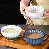 BOSUGE Small Ceramic Soup Bowl with Handle, 250 ml/9 oz, Microwave- and Oven-Safe view 4