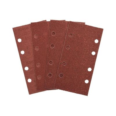 WILLWA 10-Piece 8-Hole Square Sandpaper, 185 x 93 mm, Anti-Clogging Dry Sandpaper, 1200 Grit