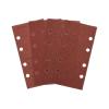 WILLWA 10-Piece 8-Hole Square Sandpaper, 185 x 93 mm, Anti-Clogging Dry Sandpaper, 1200 Grit view 1