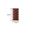 WILLWA 10-Piece 8-Hole Square Sandpaper, 185 x 93 mm, Anti-Clogging Dry Sandpaper, 1200 Grit view 3