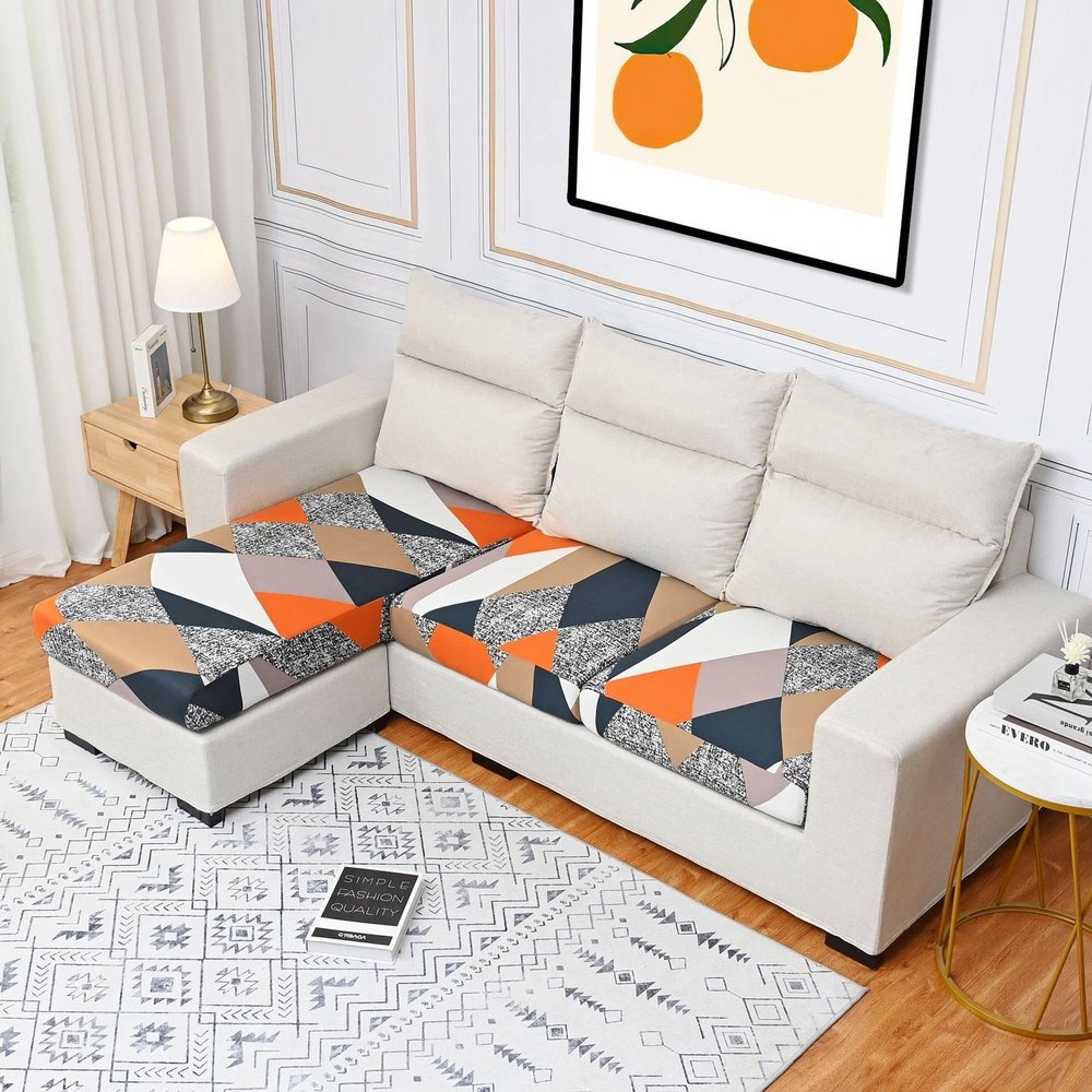 Stretch Sofa Seat Cushion Cover, 4-Seater, 230–280 cm, Color #21