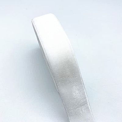 6–38 mm Single-Face Polyester Velvet Ribbon for Bows, Christmas and Party Decorations, 2.6 mm, 5 Yards