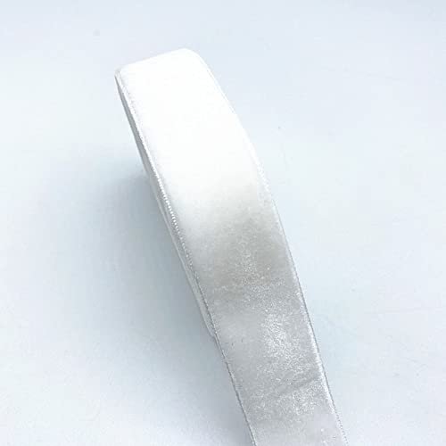 6–38 mm Single-Face Polyester Velvet Ribbon for Bows, Christmas and Party Decorations, 2.6 mm, 5 Yards