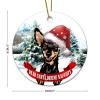 Dear Santa Define Naughty Golden Retriever Christmas Tree Ornament, 8.1 cm view 2