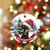Dear Santa Define Naughty Golden Retriever Christmas Tree Ornament, 8.1 cm view 3