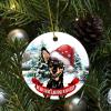 Dear Santa Define Naughty Golden Retriever Christmas Tree Ornament, 8.1 cm view 4