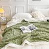 Lukery Cozy Fleece Blanket, Thick and Extra Soft, 200 x 230 cm, Green view 2