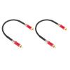 Septpenta 2-Pack RCA Cables, Double-Shielded, Male-to-Male, 1 m, Red view 1