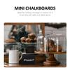 Small Black Plastic Chalkboard Signs, 1 Set, Wipeable view 3
