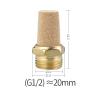 HOMEXO Pneumatic Brass Exhaust Muffler, M5–3/4 in, Long-04 view 2