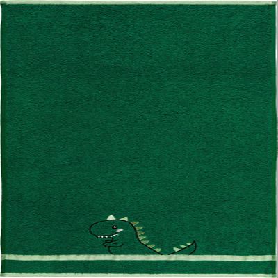 Erwin Müller Kids' Dino Hand Towel, Green, 50 x 100 cm