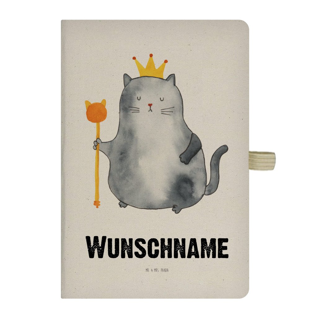 Mr. & Mrs. Panda Personalized Cat King Journal, Queen Design, A4
