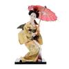 AAPIE Japanese Geisha Doll, Oriental Decor with Black Base, Collectible Figurine for Hotel Decoration view 3