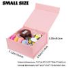 CHARMGIFTBOX Pink Magnetic Gift Boxes with Lids, 18 x 17.8 x 8.1 cm, with Ribbon view 2