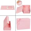 CHARMGIFTBOX Pink Magnetic Gift Boxes with Lids, 18 x 17.8 x 8.1 cm, with Ribbon view 4