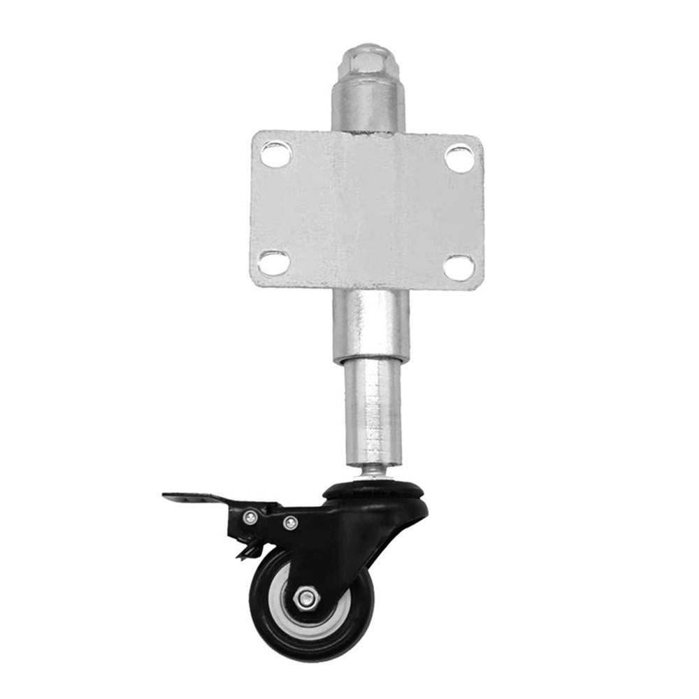 TANGJIANCHENG 2-Inch PU Spring-Loaded Gate Swivel Caster with Brake, 110 lb Capacity