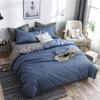 Treer 3-Piece Duvet Cover Set, Soft Microfiber, Blue Gray, 200 x 200 cm view 2